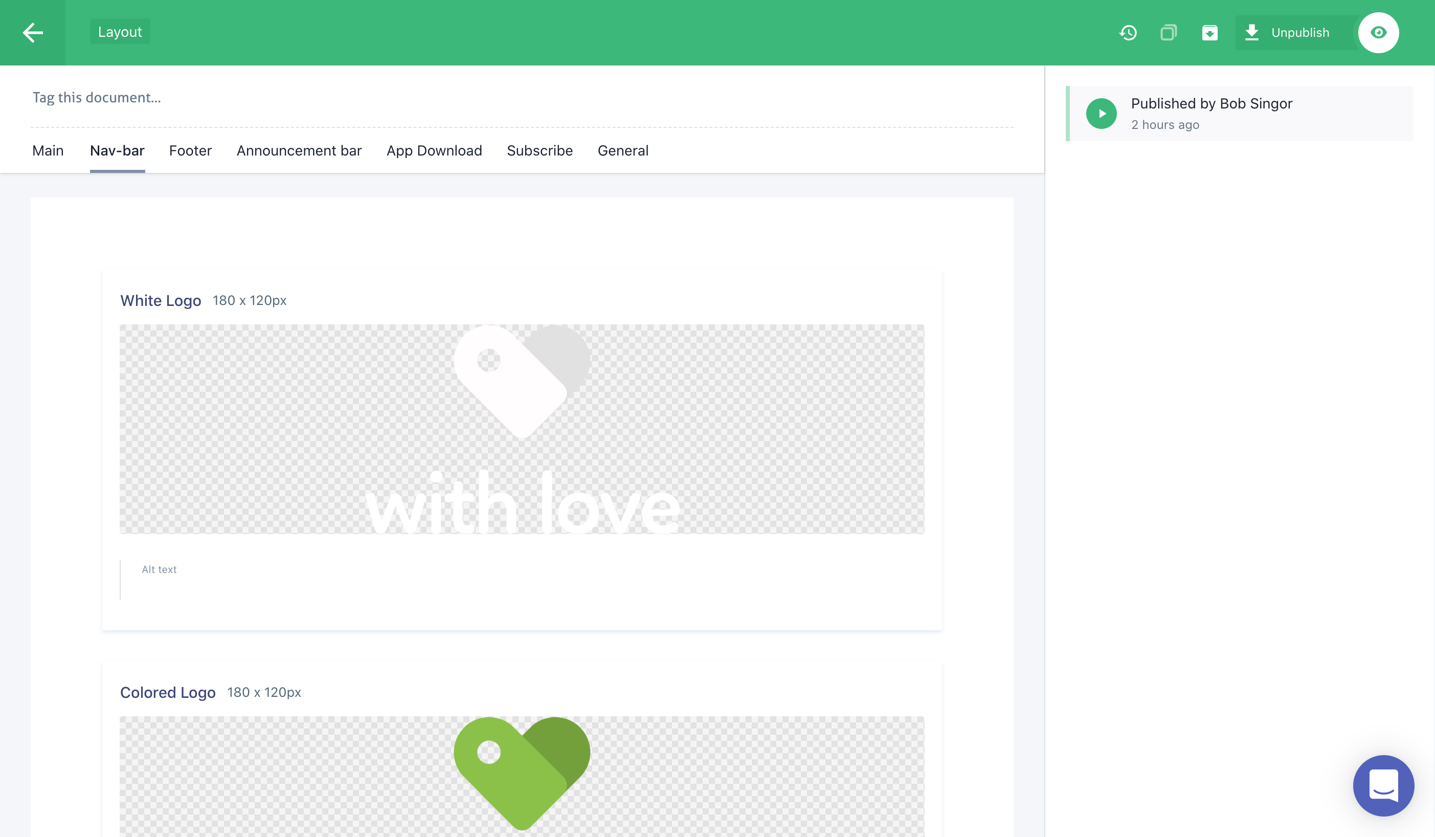 Add Content to layout